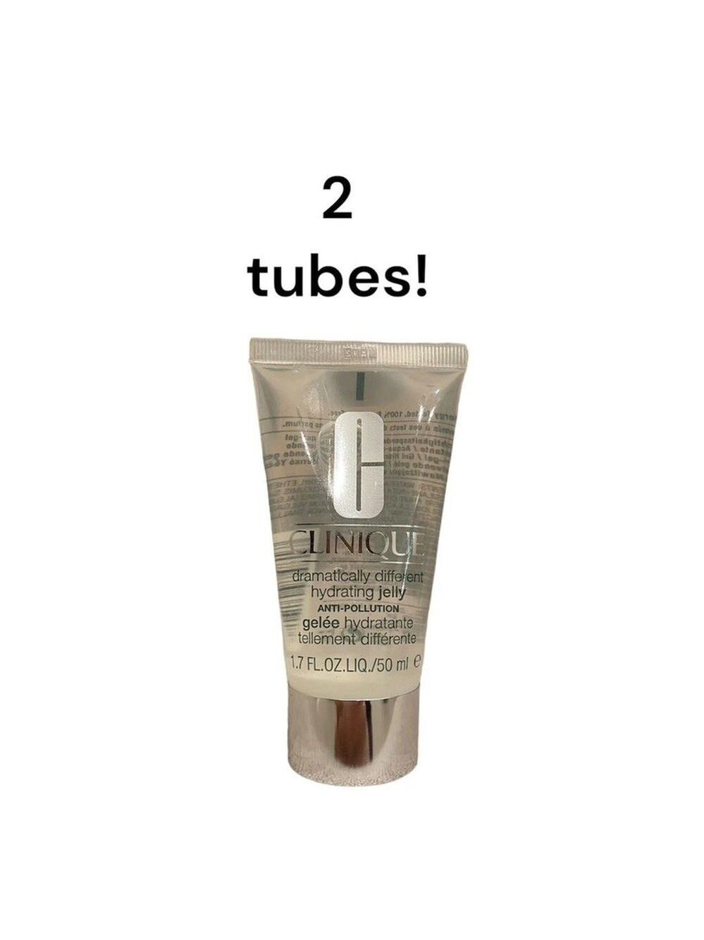 CLINIQUE Dramatically Different Hydrating Jelly 1.7oz - New 2 Tubes!